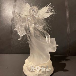 Home Collection Christmas acrylic lighted angels.  Battery operated.